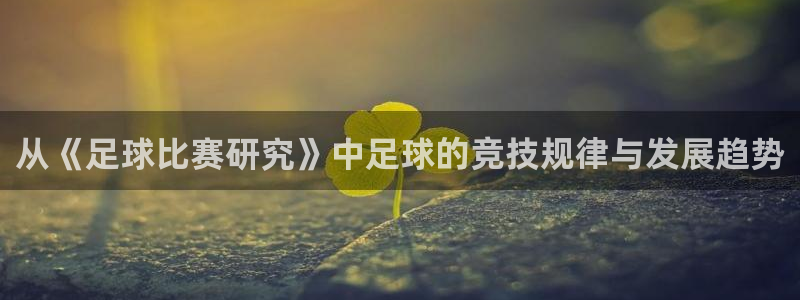 从《足球比赛研究》中足球的竞技规律与发展趋势