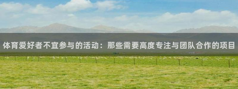 3377体育在线登录官网入口：体育爱好者不宜参与的活动：那些需要高度专注与团队合作的项目
