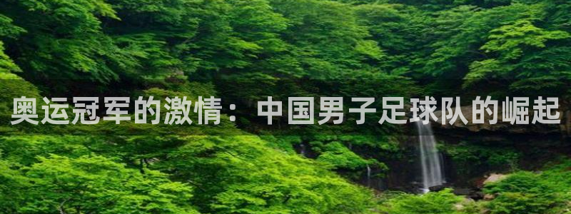 奥运冠军的激情：中国男子足球队的崛起